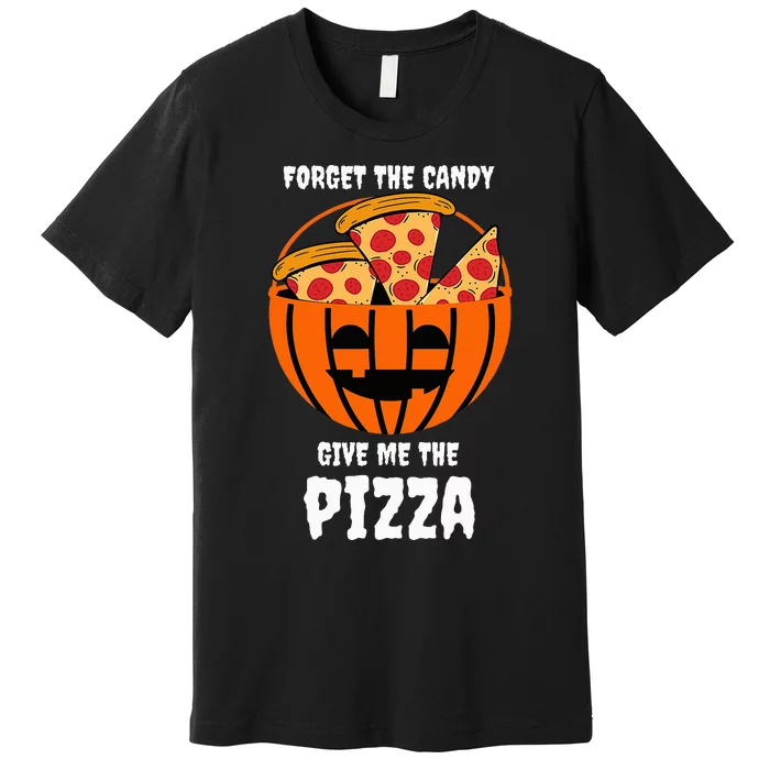 Pizza Pumpkin Jackolantern Costume Fun and Festive Halloween Outfit Premium T-Shirt