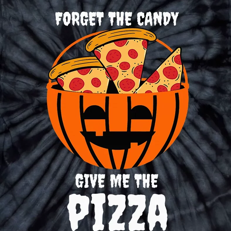 Pizza Pumpkin Jackolantern Costume Fun and Festive Halloween Outfit Tie-Dye T-Shirt