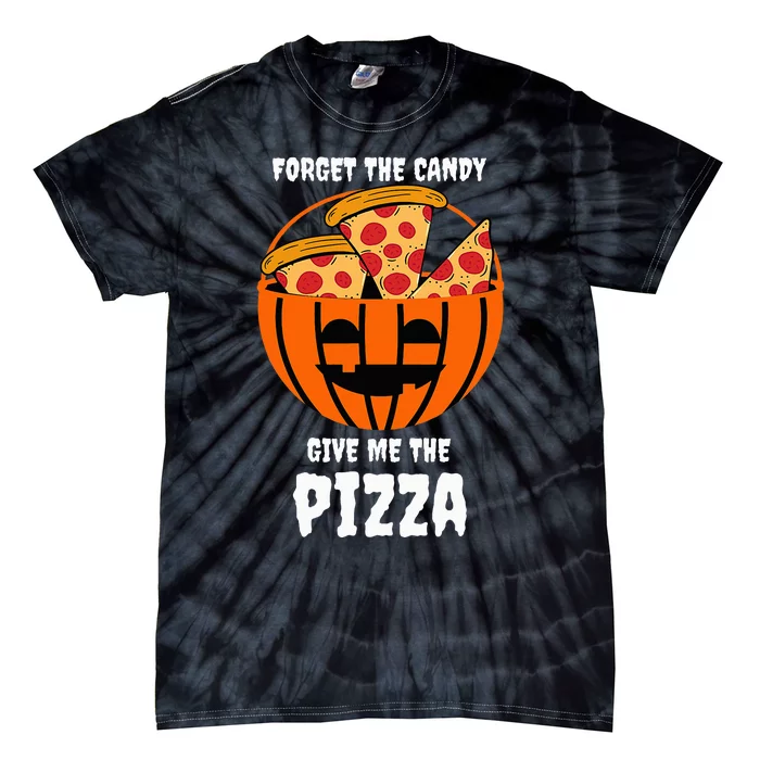 Pizza Pumpkin Jackolantern Costume Fun and Festive Halloween Outfit Tie-Dye T-Shirt