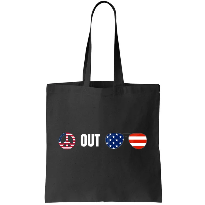 Peaceout Patriotic Joe Biden Sunglasses Tote Bag