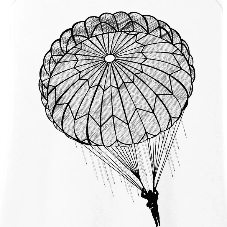 Paratrooper Parachute Jump Army Airborne Ladies Essential Tank