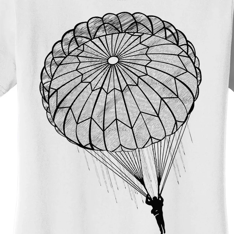 Paratrooper Parachute Jump Army Airborne Women's T-Shirt