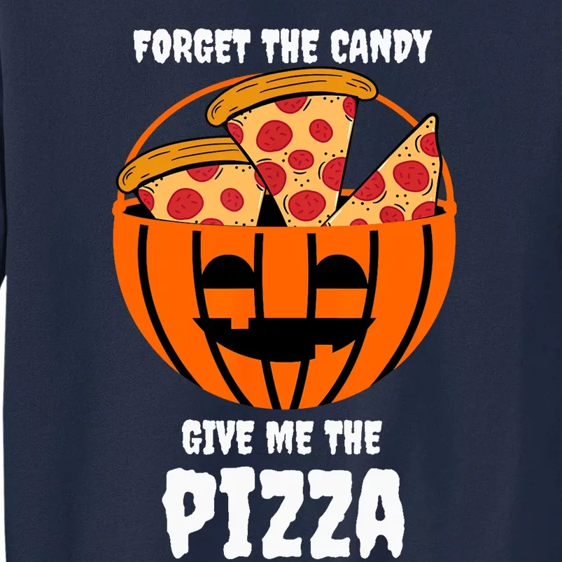 Pizza Pumpkin Jackolantern Costume Easy Halloween Gifts Tall Sweatshirt