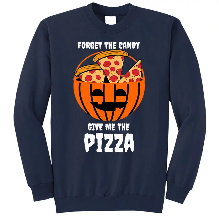 Pizza Pumpkin Jackolantern Costume Easy Halloween Gifts Tall Sweatshirt