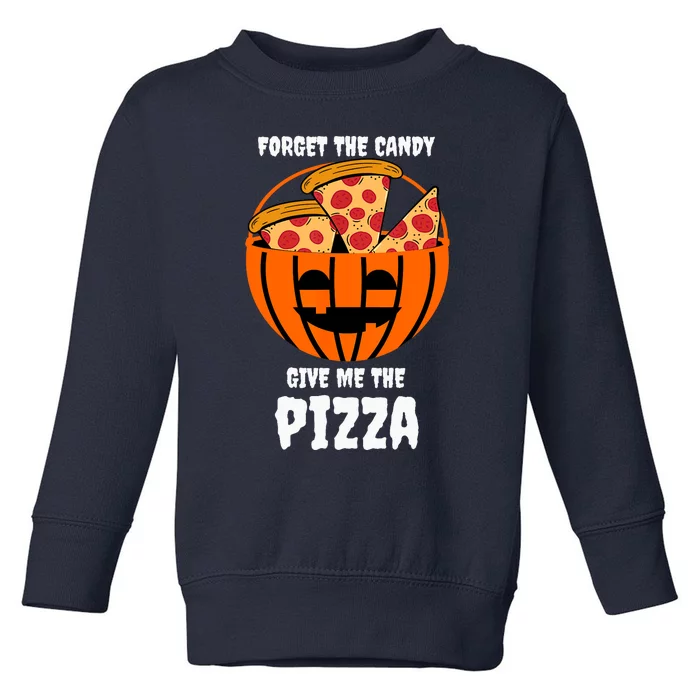 Pizza Pumpkin Jackolantern Costume Easy Halloween Gifts Toddler Sweatshirt