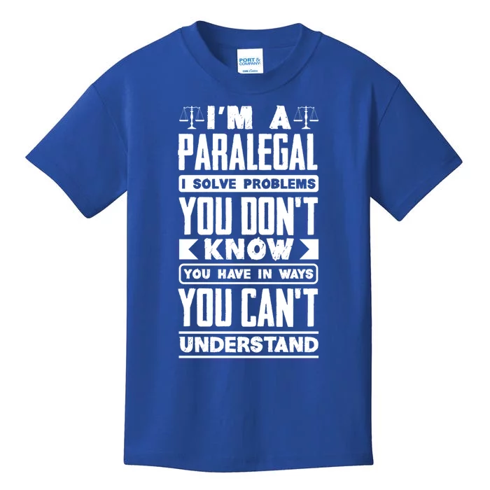 Paralegal Prosecutor Lawyer Quote Gift Kids T-Shirt