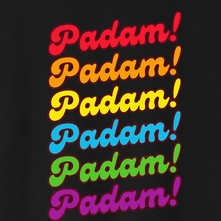 Padam Padam Lgbtq+ Pride Month Heartbeat Women's Crop Top Tee