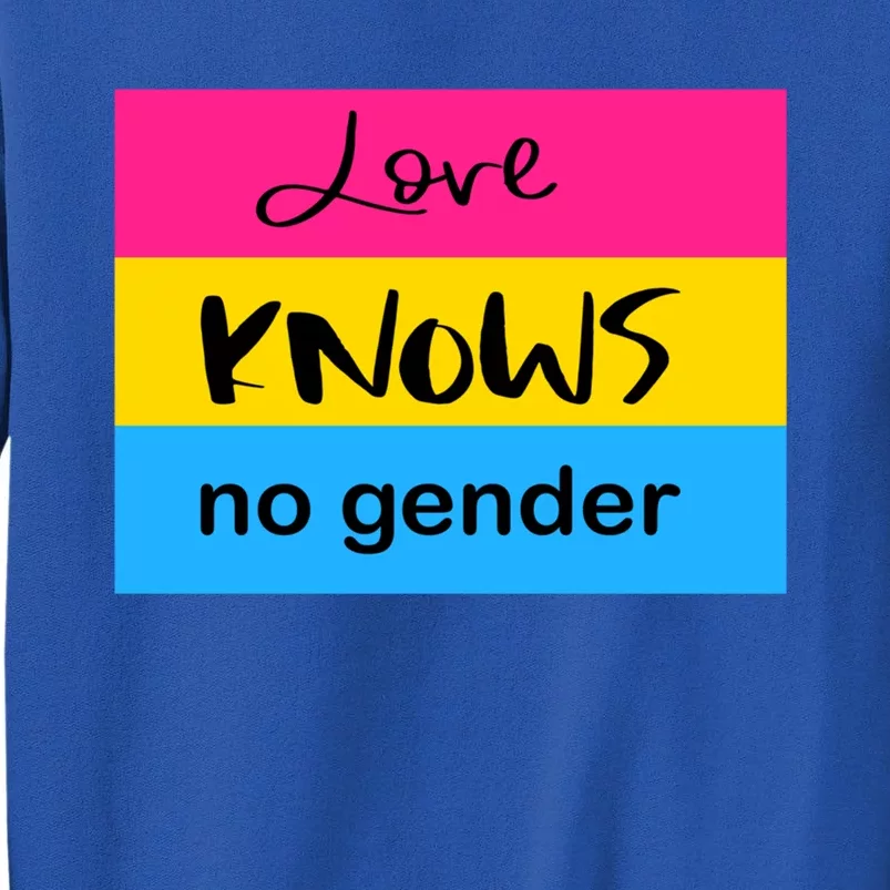 Pansexual Pride Love Knows No Gendersubtle Pansexual Pride Meaningful Gift Sweatshirt