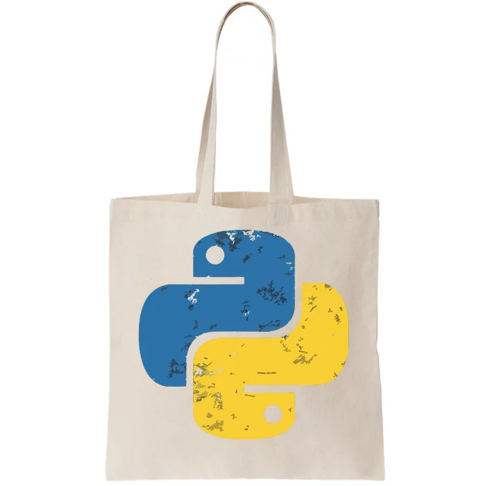 Python Programming Logo For ProgrammersPython Programming Logo For Programmers Tote Bag