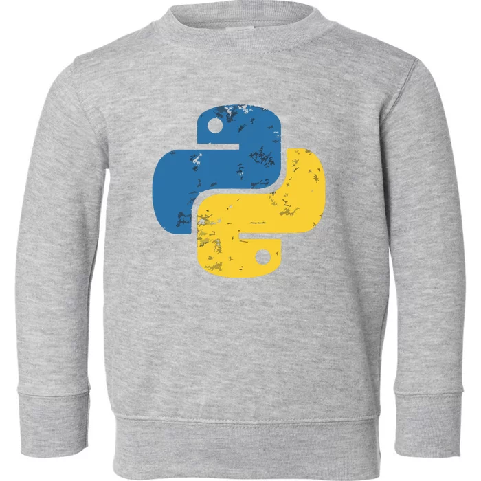 Python Programming Logo For ProgrammersPython Programming Logo For Programmers Toddler Sweatshirt