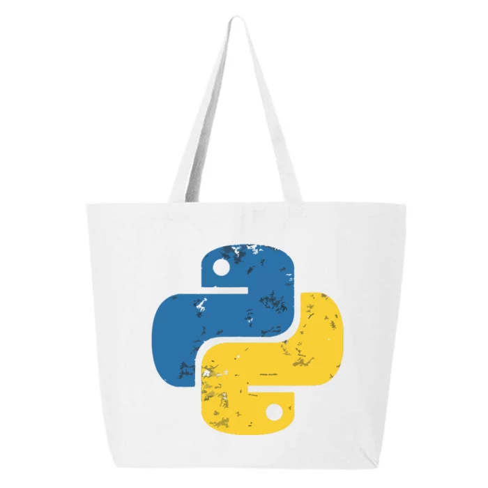 Python Programming Logo For ProgrammersPython Programming Logo For Programmers 25L Jumbo Tote