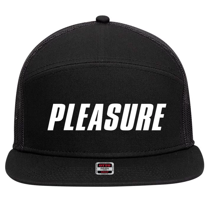 Pleasure 7 Panel Mesh Trucker Snapback Hat