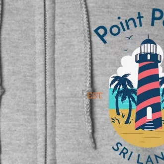 Point Pedro Lighthouse Sri Lanka Full Zip Hoodie