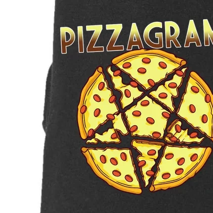 Pizzagram Pizza Lover Retro Doggie 3-End Fleece Hoodie