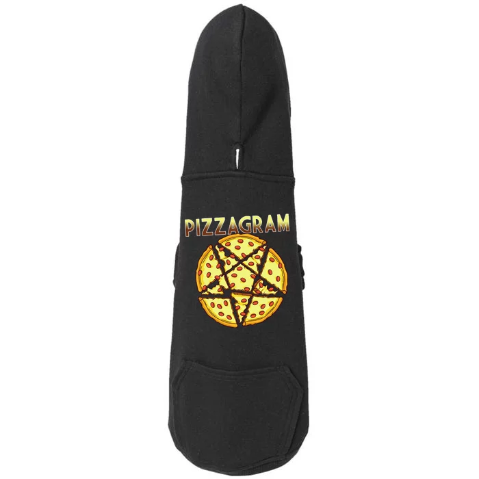 Pizzagram Pizza Lover Retro Doggie 3-End Fleece Hoodie