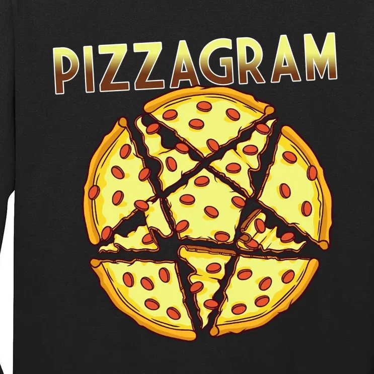 Pizzagram Pizza Lover Retro Tall Long Sleeve T-Shirt