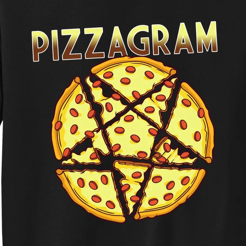 Pizzagram Pizza Lover Retro Tall Sweatshirt