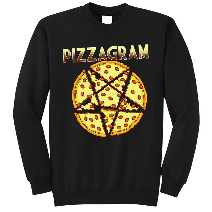 Pizzagram Pizza Lover Retro Tall Sweatshirt