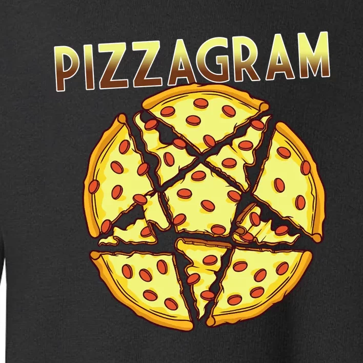 Pizzagram Pizza Lover Retro Toddler Sweatshirt