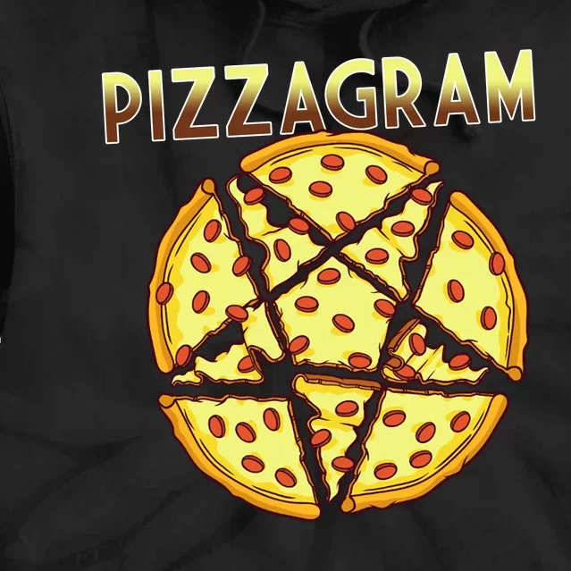 Pizzagram Pizza Lover Retro Tie Dye Hoodie