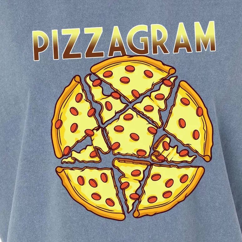 Pizzagram Pizza Lover Retro Garment-Dyed Women's Muscle Tee