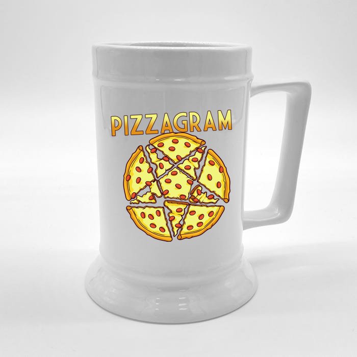 Pizzagram Pizza Lover Retro Front & Back Beer Stein