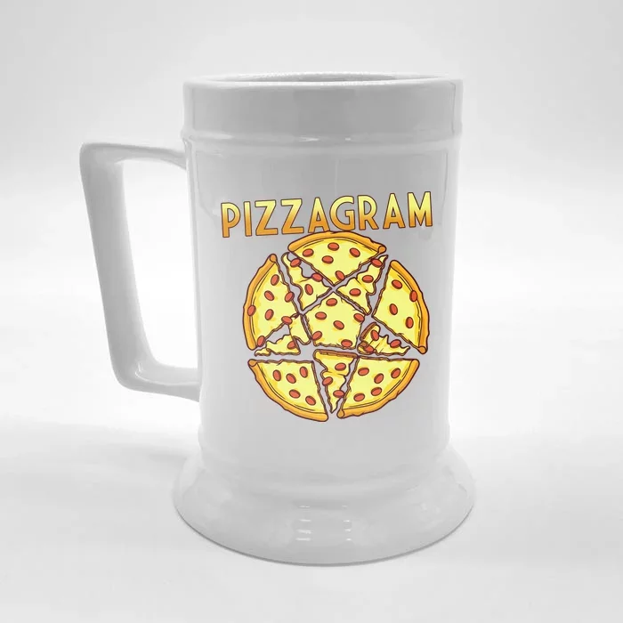 Pizzagram Pizza Lover Retro Front & Back Beer Stein