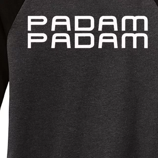 Padam Padam LGBTQ+ Pride Heartbeat Padam Padam Women's Tri-Blend 3/4-Sleeve Raglan Shirt