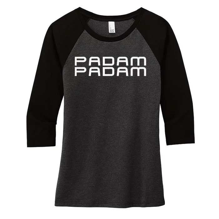 Padam Padam LGBTQ+ Pride Heartbeat Padam Padam Women's Tri-Blend 3/4-Sleeve Raglan Shirt