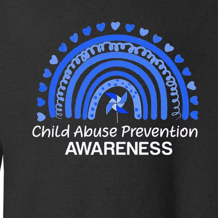 Pinwheel Peace Love Hope Child Abuse Prevention Awareness Toddler Sweatshirt