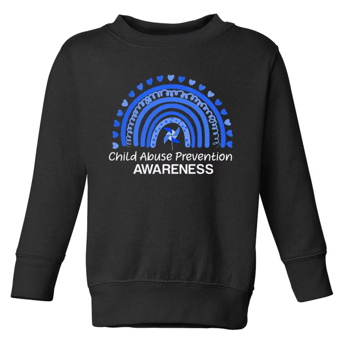 Pinwheel Peace Love Hope Child Abuse Prevention Awareness Toddler Sweatshirt