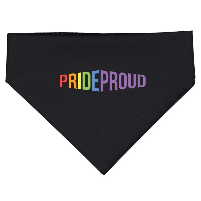 Pride Proud LGBT USA-Made Doggie Bandana