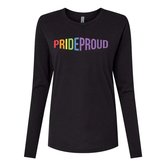 Pride Proud LGBT Womens Cotton Relaxed Long Sleeve T-Shirt