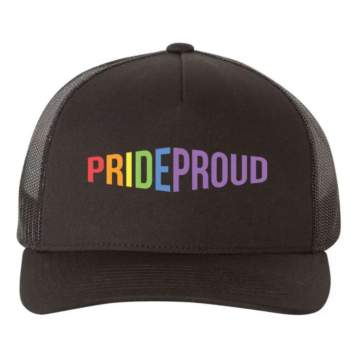 Pride Proud LGBT Yupoong Adult 5-Panel Trucker Hat