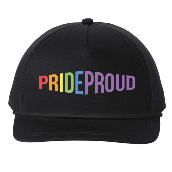 Pride Proud LGBT Snapback Five-Panel Rope Hat