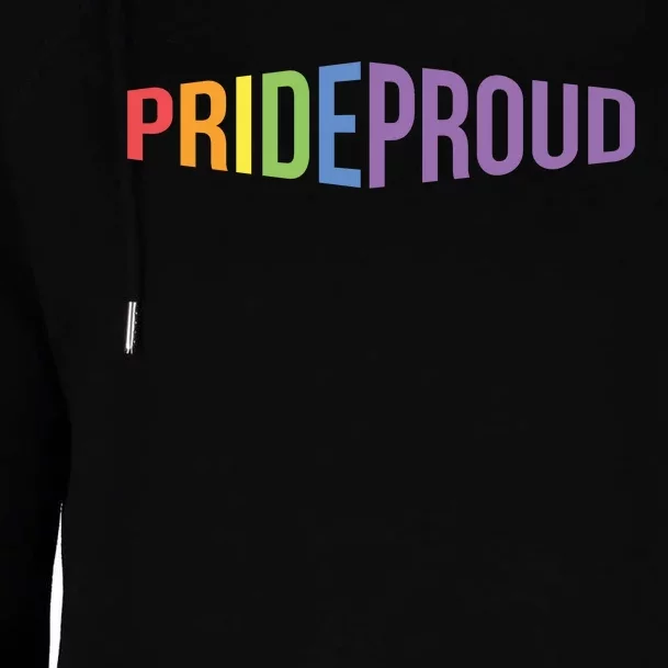 Pride Proud LGBT Womens Funnel Neck Pullover Hood