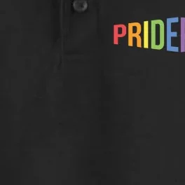 Pride Proud LGBT Dry Zone Grid Performance Polo