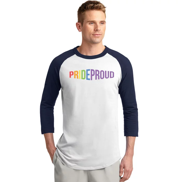 Pride Proud LGBT Baseball Sleeve Shirt