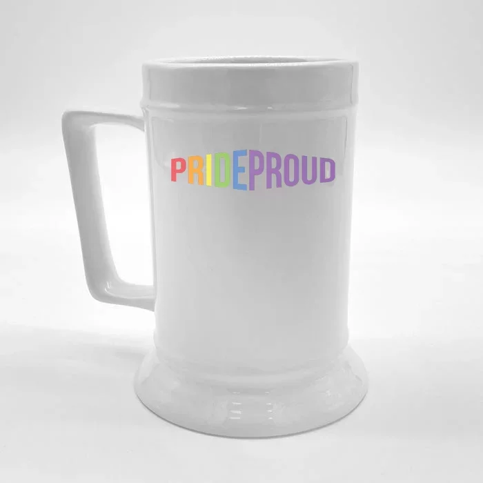 Pride Proud LGBT Front & Back Beer Stein