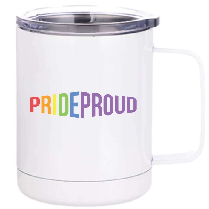 Pride Proud LGBT Front & Back 12oz Stainless Steel Tumbler Cup