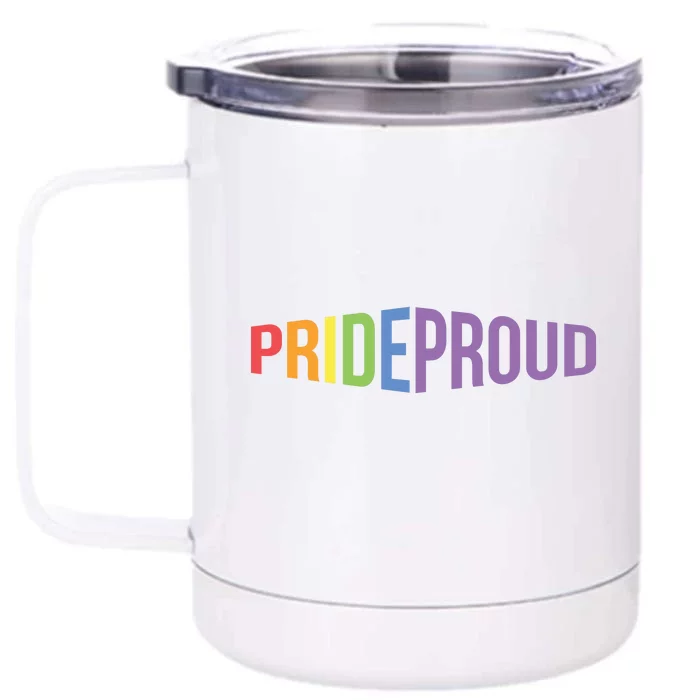 Pride Proud LGBT Front & Back 12oz Stainless Steel Tumbler Cup