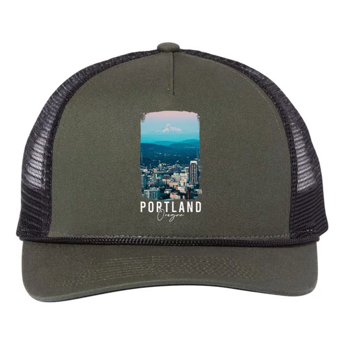 Portland Portland Lover Portland City Retro Rope Trucker Hat Cap