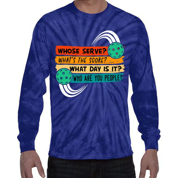 Pickleball, Pickleball Lover Tee, Pickleball Player Tie-Dye Long Sleeve Shirt