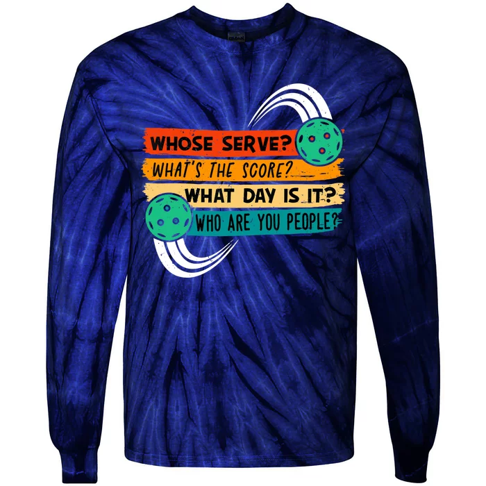 Pickleball, Pickleball Lover Tee, Pickleball Player Tie-Dye Long Sleeve Shirt