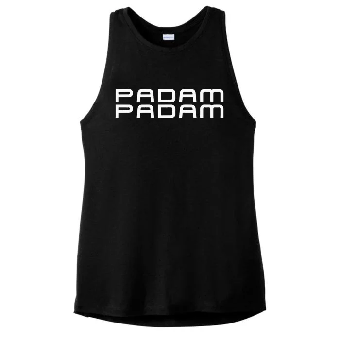 Padam Padam LGBTQ+ Pride Heartbeat Padam Padam Ladies Tri-Blend Wicking Tank