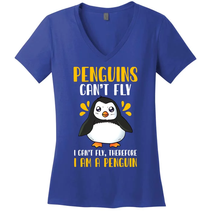 Penguin Penguin Lover Enthusiast Meaningful Gift Women's V-Neck T-Shirt