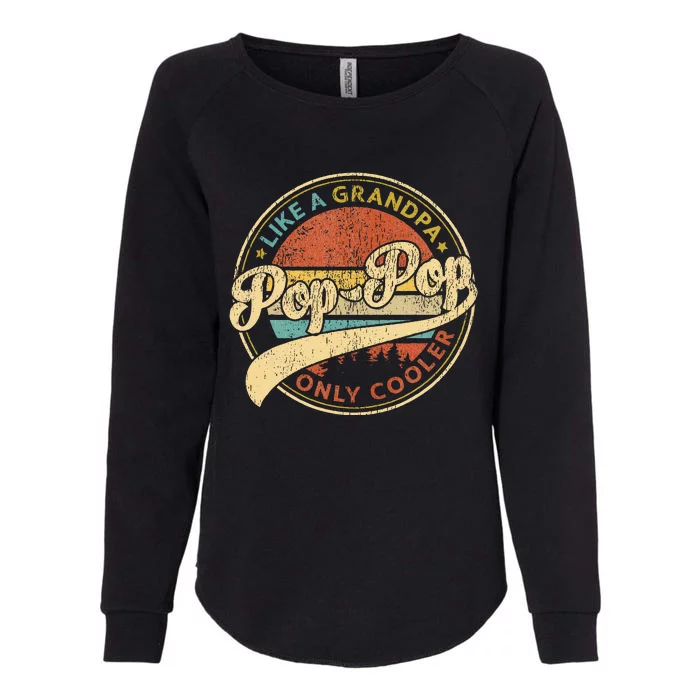 Pop Pop Like A Grandpa Only Cooler Womens California Wash Sweatshirt