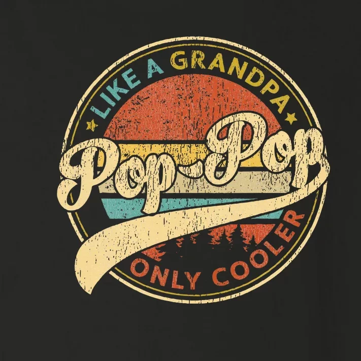 Pop Pop Like A Grandpa Only Cooler Toddler Long Sleeve Shirt