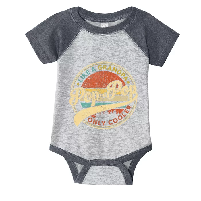 Pop Pop Like A Grandpa Only Cooler Infant Baby Jersey Bodysuit