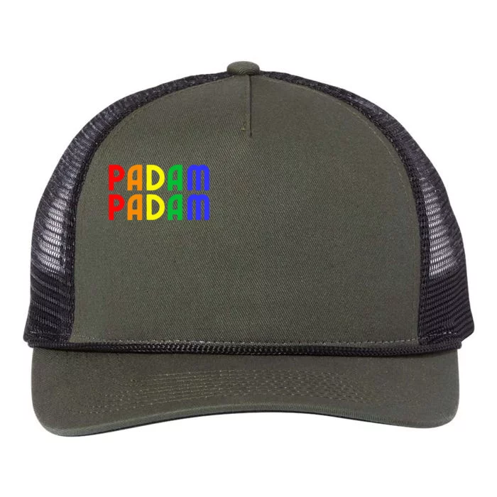 Padam Padam Lgbtq+ Pride Heartbeat Padam Padam Retro Rope Trucker Hat Cap